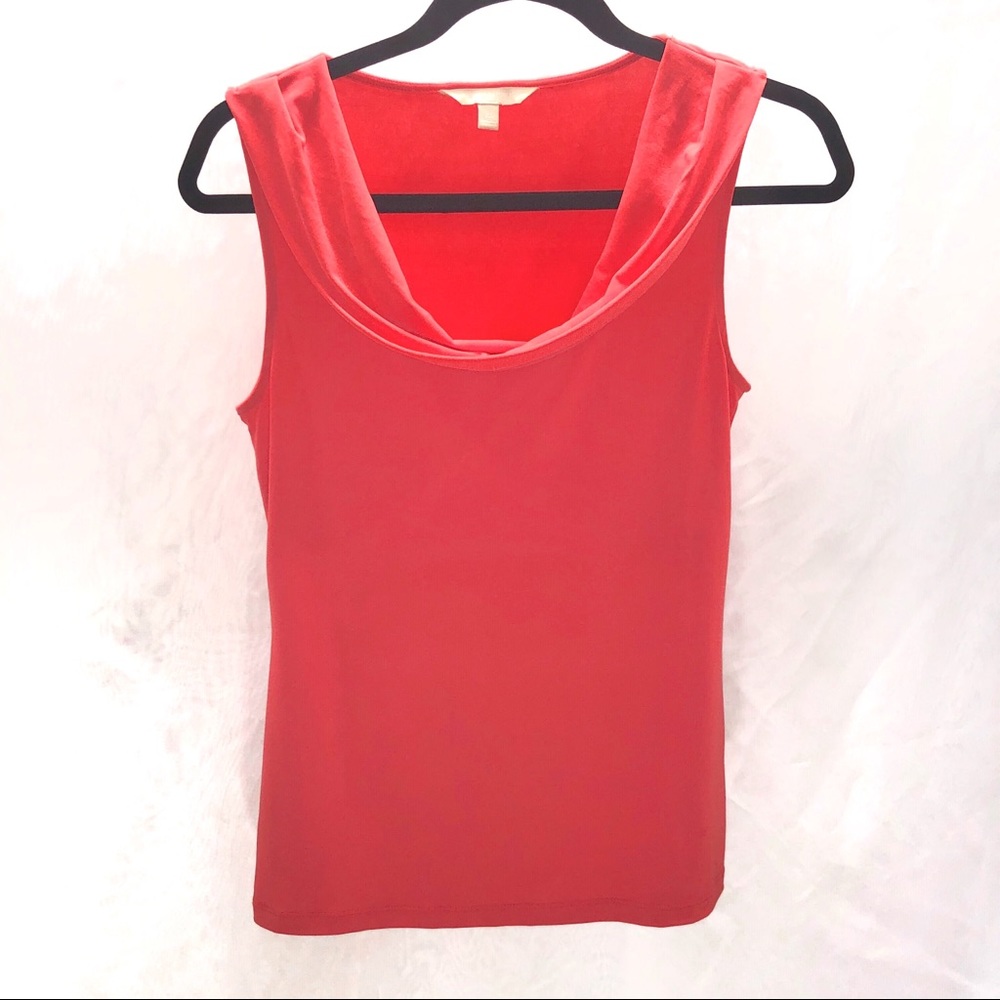 Banana Republic sleeveless draped blouse